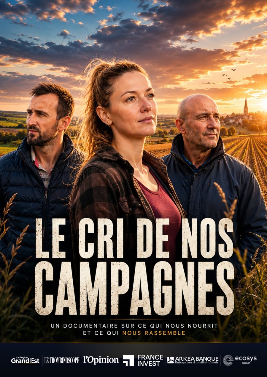 Affiche officielle — Le Cri de nos campagnes. Sur l'affiche : les véritables protagonistes du film.