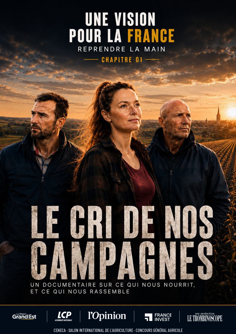 Affiche officielle · Le Cri de nos campagnes. Sur l'affiche : les véritables protagonistes du film.