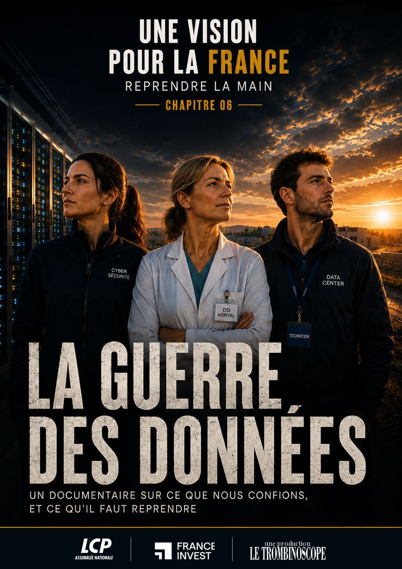 Affiche provisoire · La Guerre des données (film en écriture)